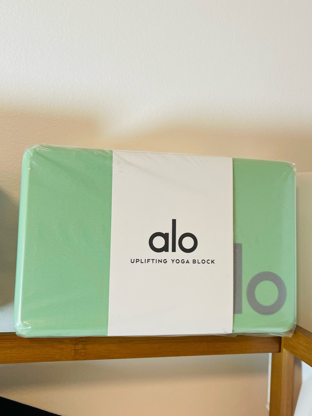 ALO Yoga Uplifting Yoga Block in Mint Green